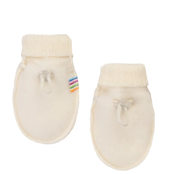 Joha - Baby wantjes - 100% Merino fleecewol - Ecru - Afbeelding 2