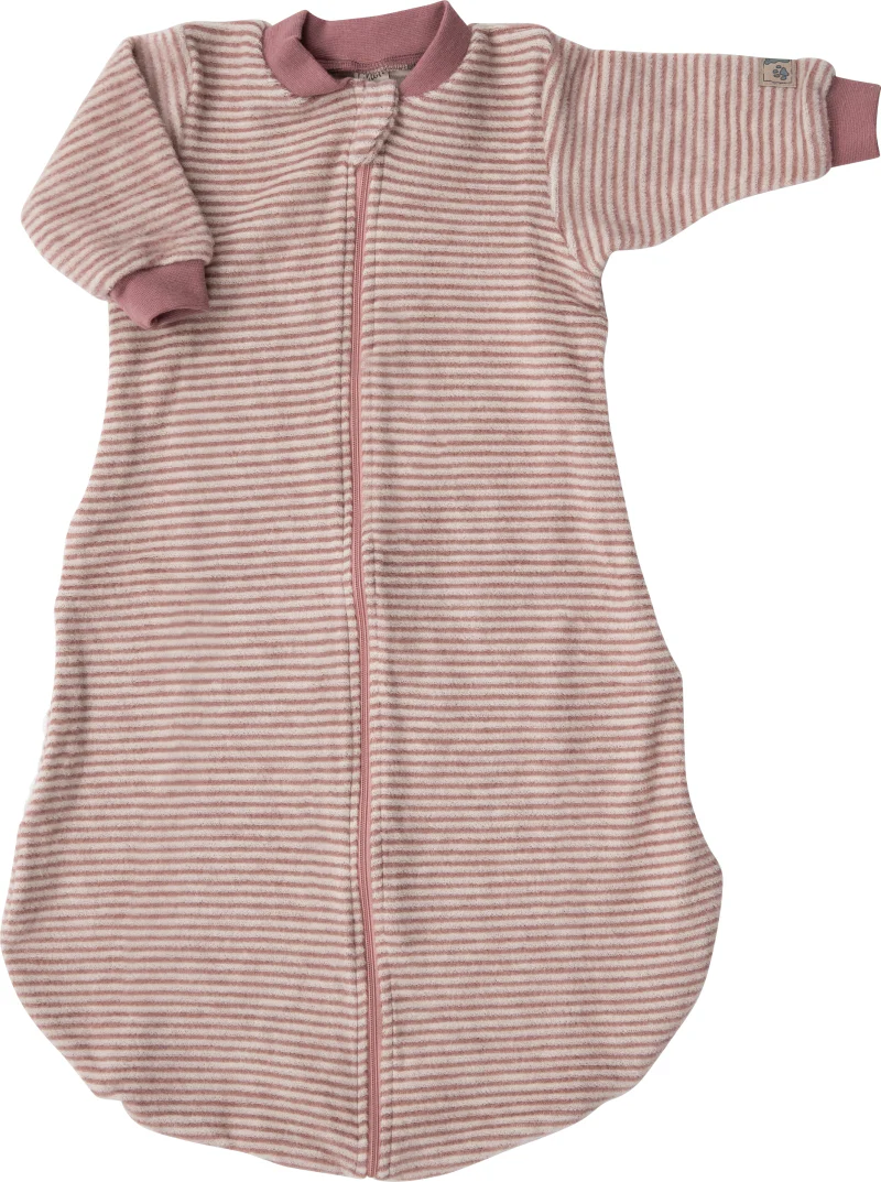 Lilano - Slaapzakje - Taupe met streepjes - 100% Wol - Afbeelding 2